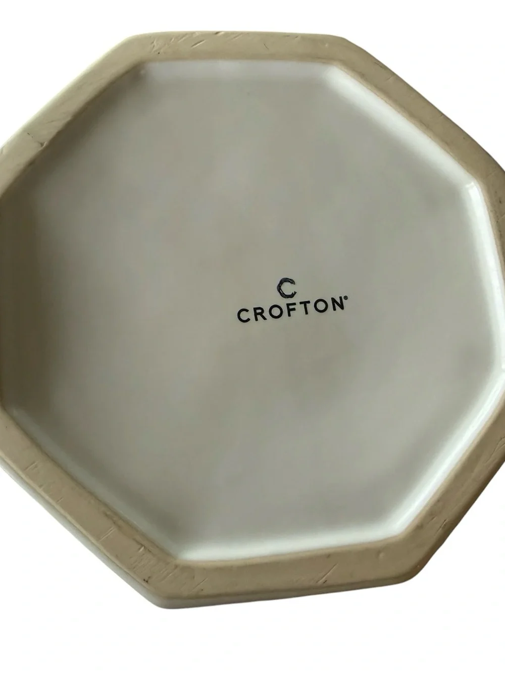 Crofton White Ceramic Pitcher Modern Faceted Farmhouse Vase Water Pitcher 10”
